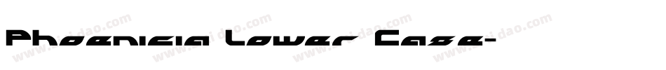 Phoenicia Lower Case字体转换